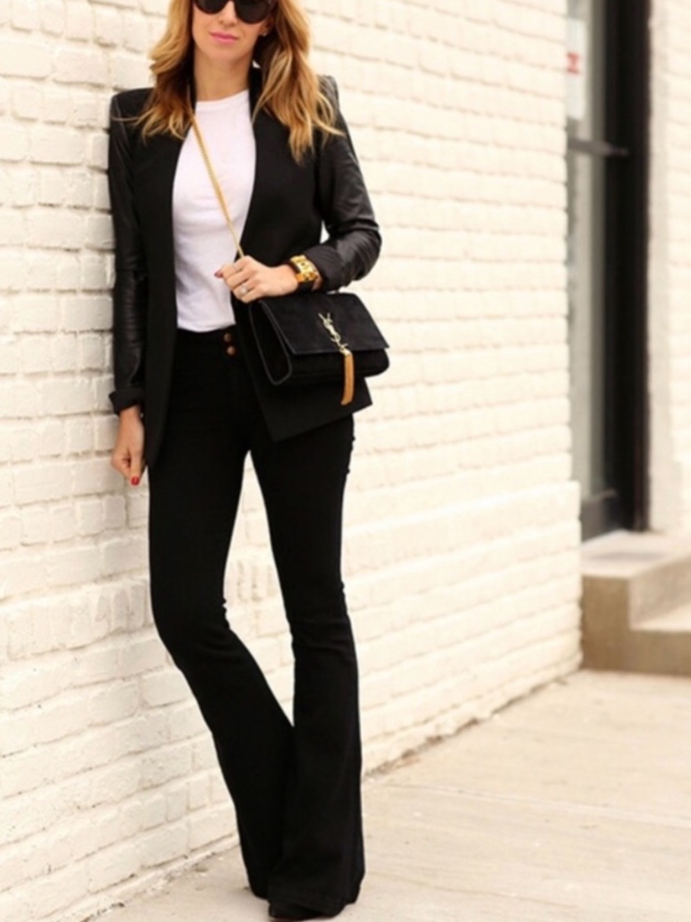 Goldsign super soft stretchy flare low rise denim Sissi Pant Minimalist Black 26